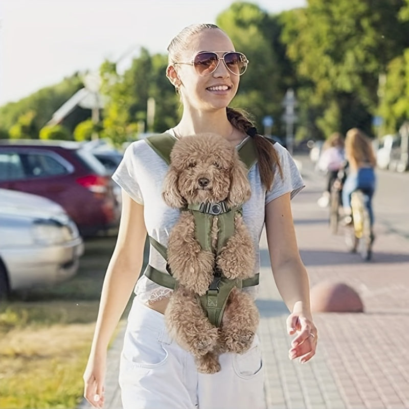 Adjustable Hands Free Dog Backpack Carrier_2