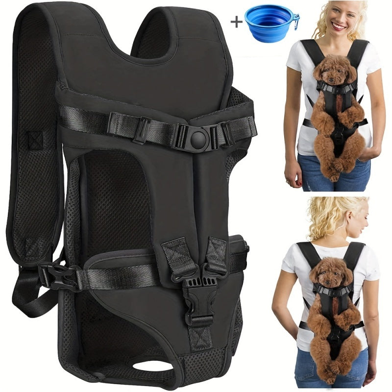 Adjustable Hands Free Dog Backpack Carrier_0