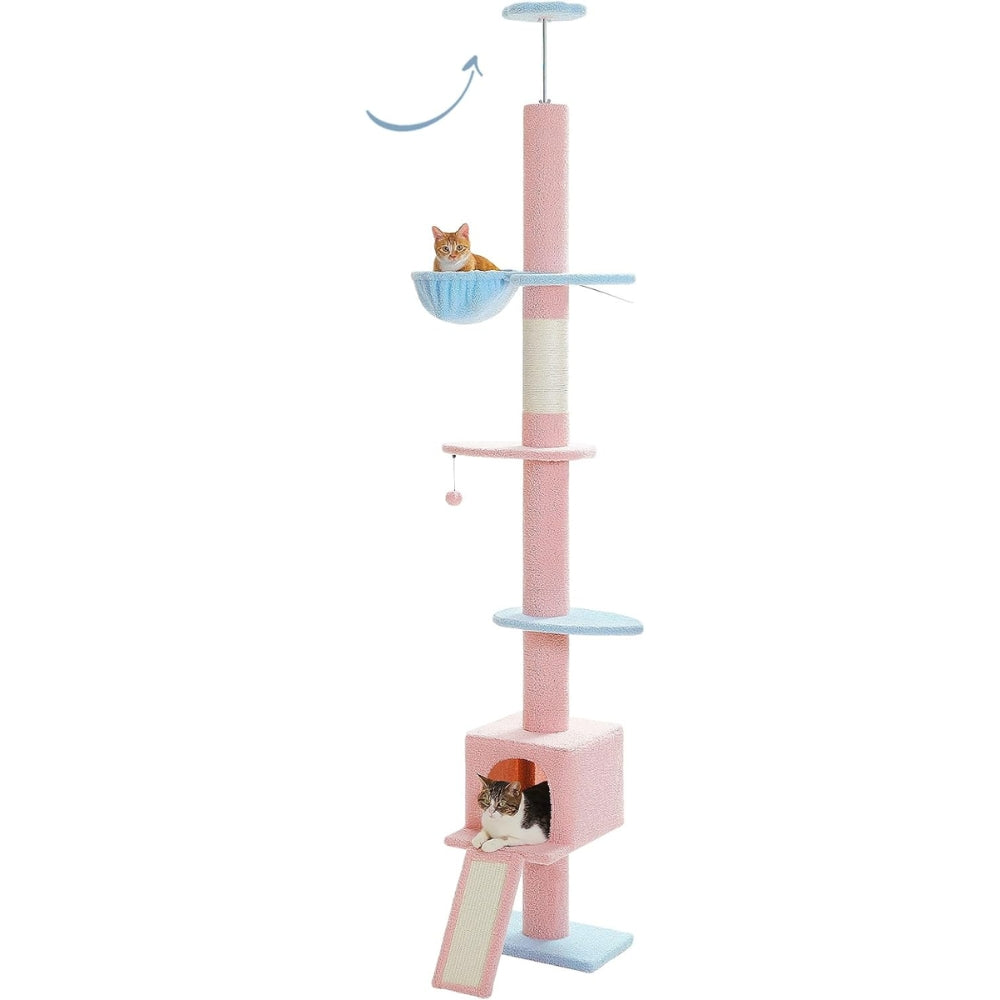 Adjustable Floor to Ceiling Cat Tree Tower_3